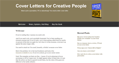 Desktop Screenshot of coverlettersforcreativepeople.com